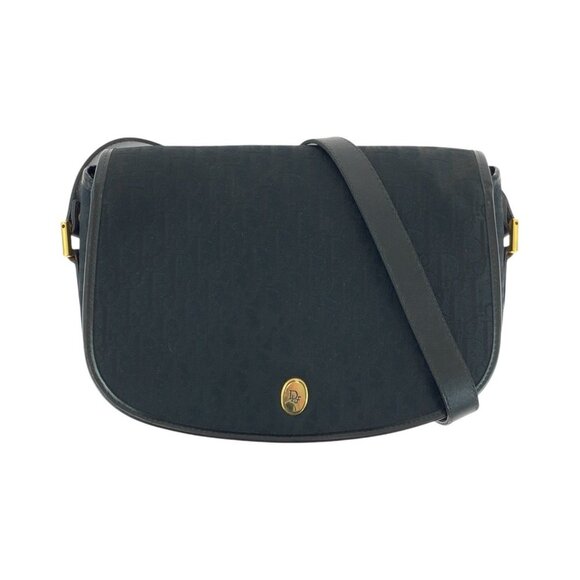 DIOR Vintage Black Leather Shoulder Bag - Picture 1 of 10